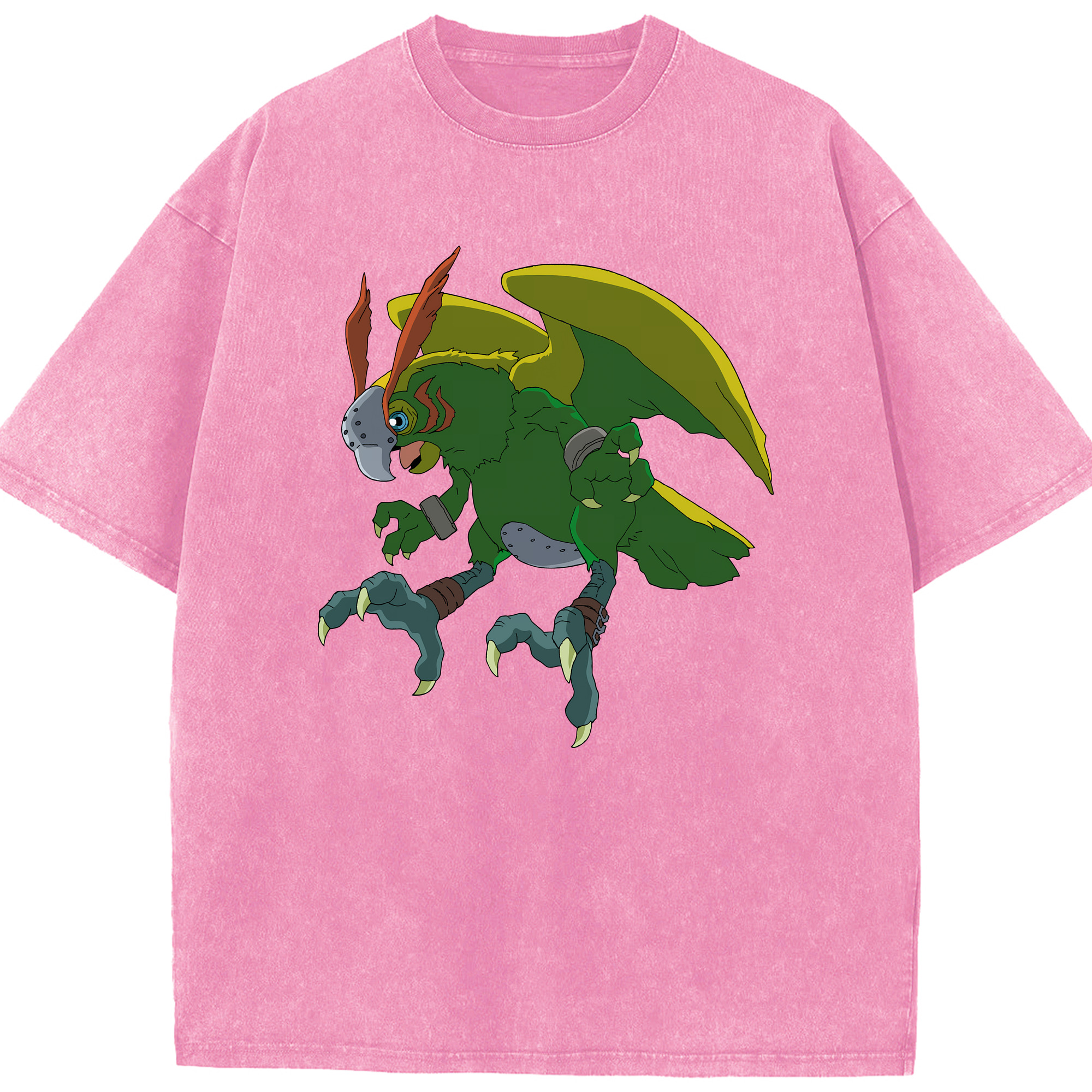（画像用） Digimon デジタルモンスター/デジモン 綿100% ヴィンテージ風 半袖Tシャツ（フロントプリント）